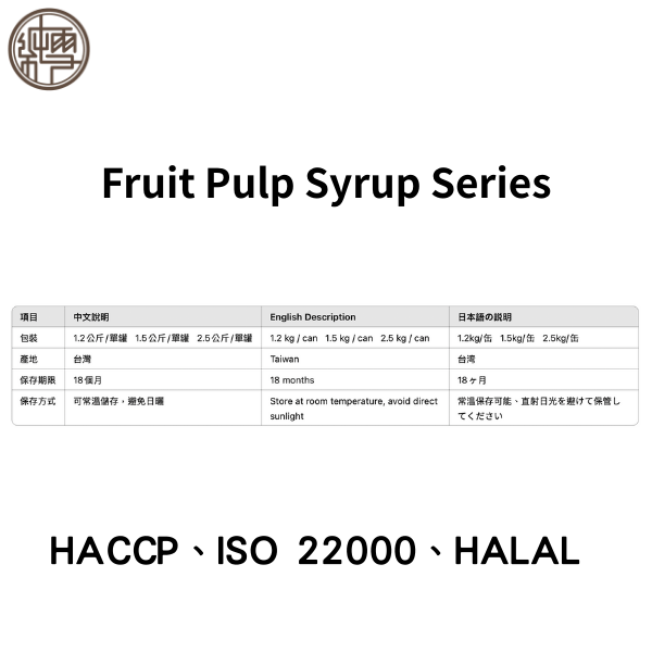 Fruit Pulp Syrup Series